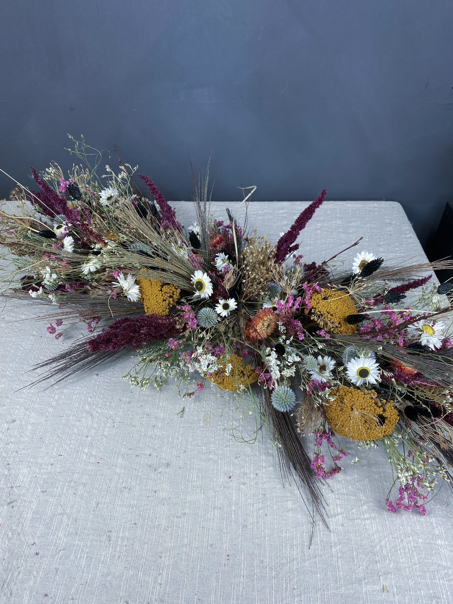 Ottilie dried flower wedding garland