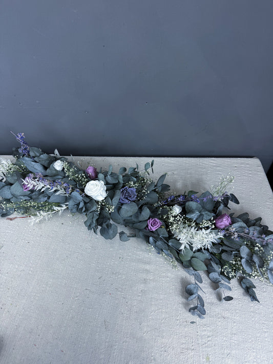 Amelia dried flower wedding garland