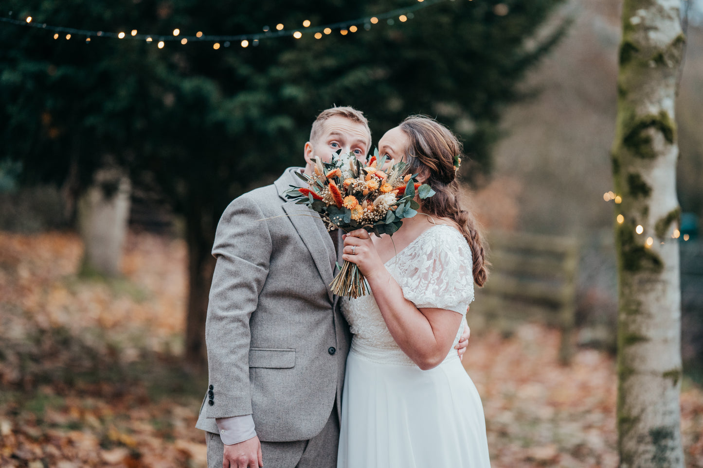 Nia dried bridal bouquet