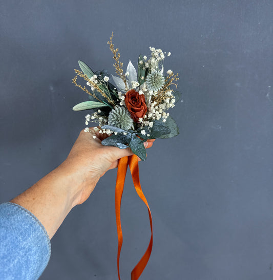 Penny wrist corsage