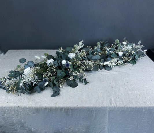 Laurel dried flower garland