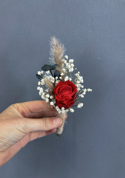 Rosie dried buttonhole