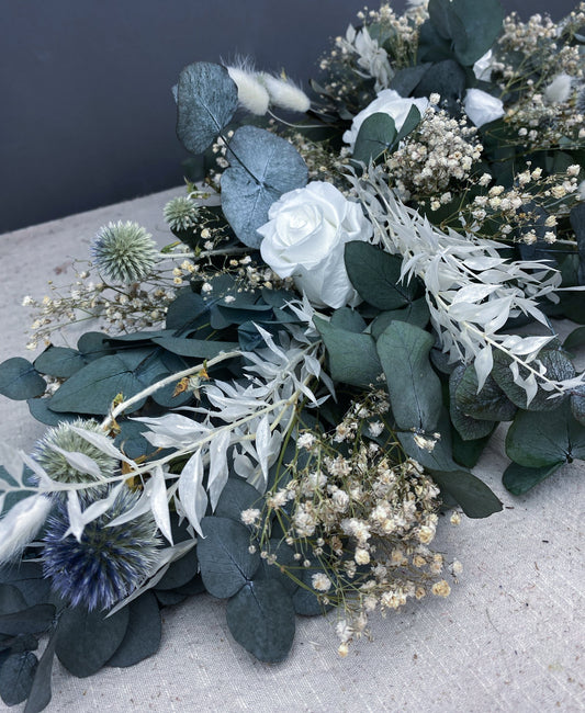 Laurel dried flower garland