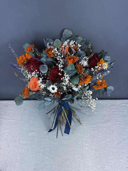 Mae dried bridal bouquet