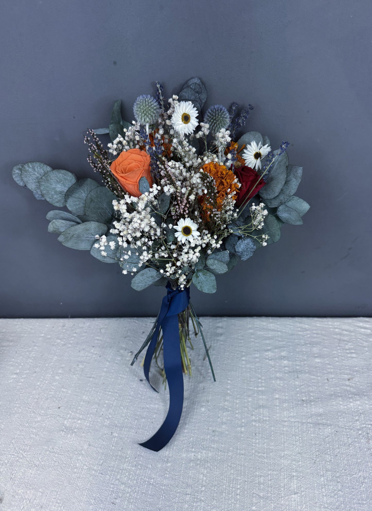 Mae dried bridesmaid bouquet