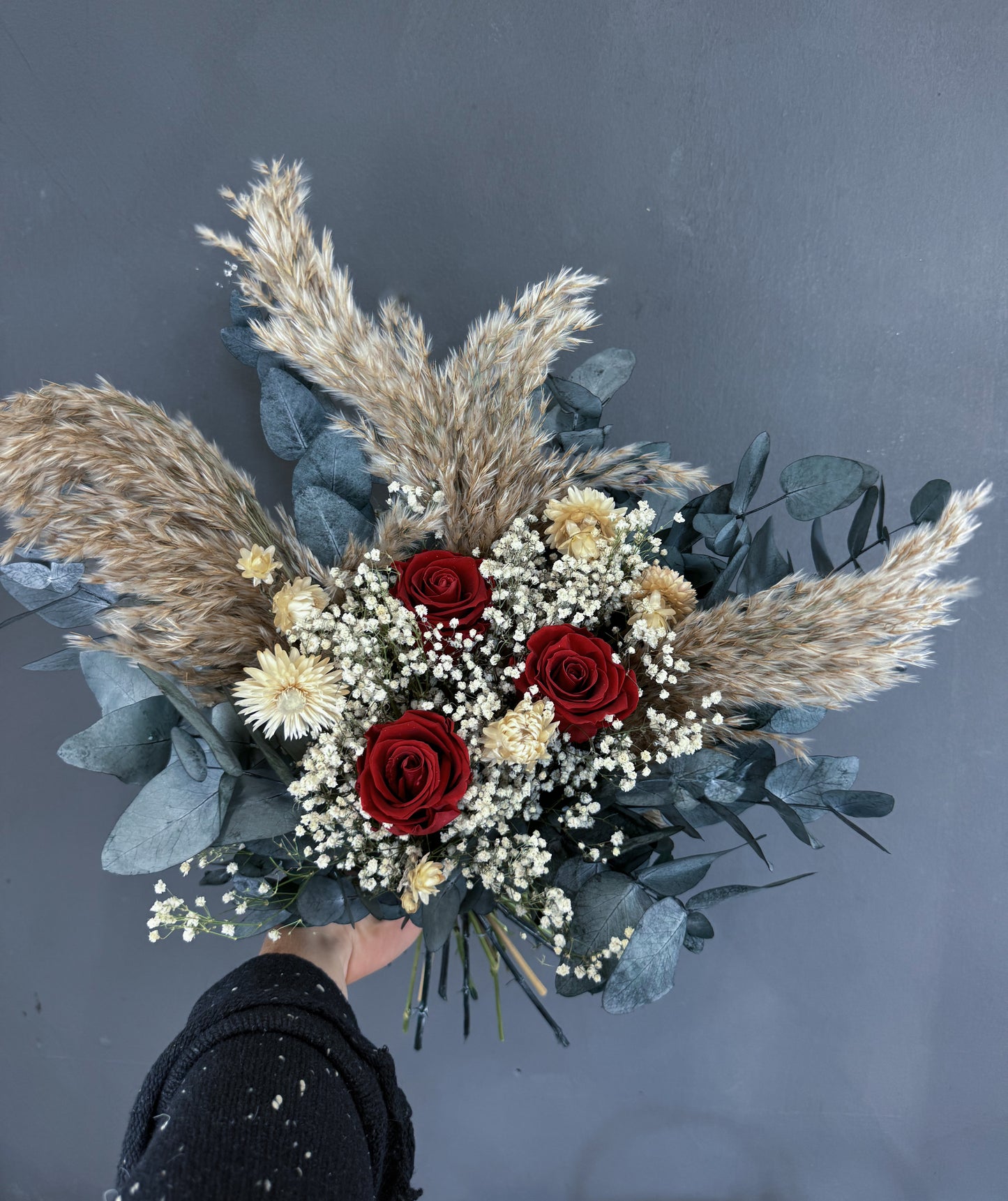 Rosie dried flower bridal bouquet