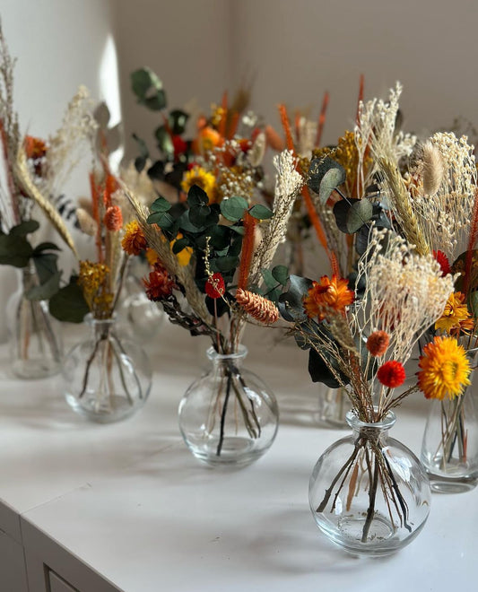 Mara dried flower table arrangements