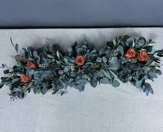 Penny dried flower garland