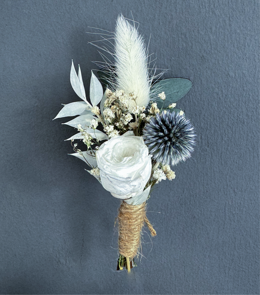 Laurel Dried Flower Buttonhole