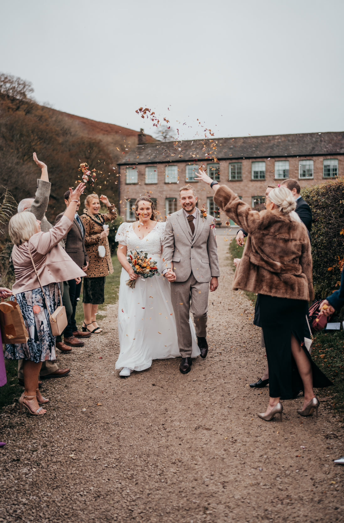 Nia dried bridal bouquet