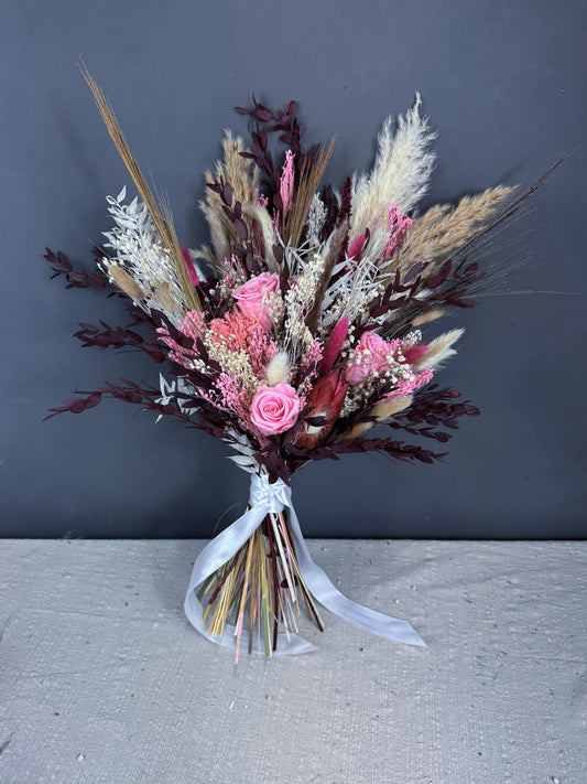 Carmen dried flower bridal bouquet